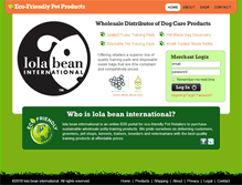 Tablet Screenshot of lolabeaninternational.com